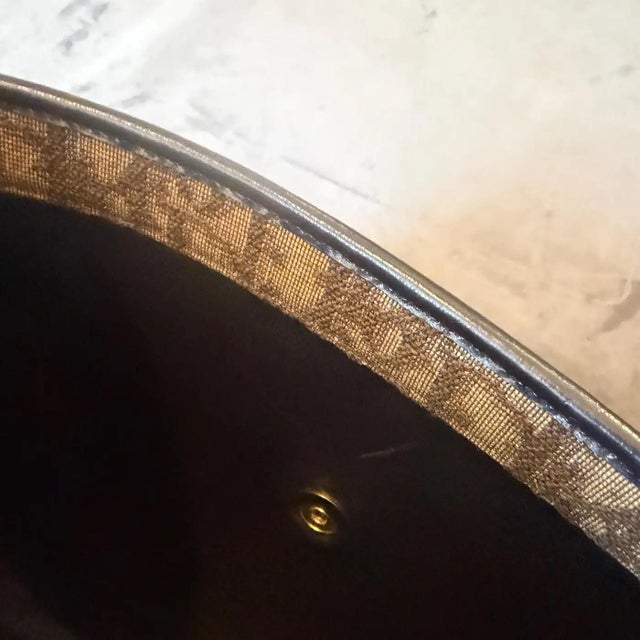 Chocolate 1980s Vintage Christian Dior Oblique Trotter Canvas Shoulder Bag For Sale - Image 8 of 14