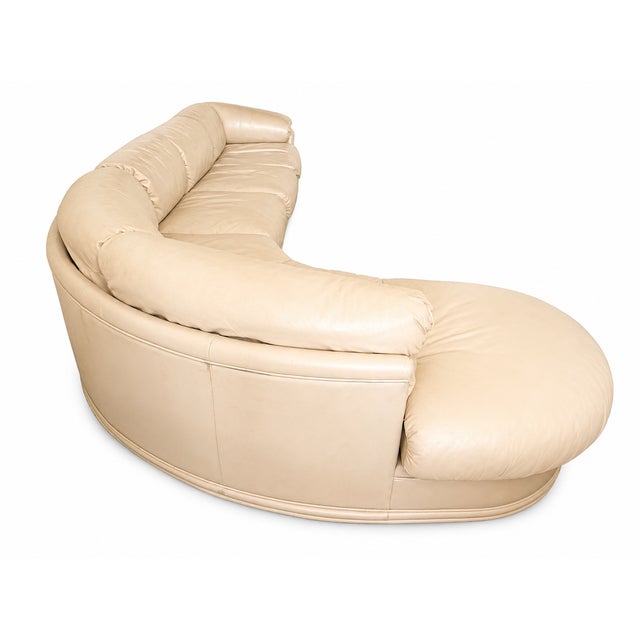 Weiman Preview Weiman Attr. Genuine Leather 3 PCS Sectional Sofa From 80's For Sale - Image 4 of 12