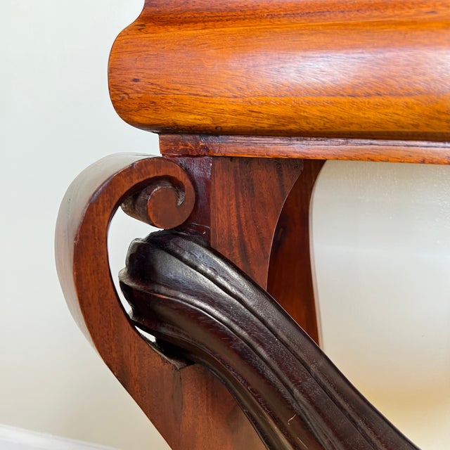 Vintage Carved Swag Wood Console Table For Sale - Image 11 of 13