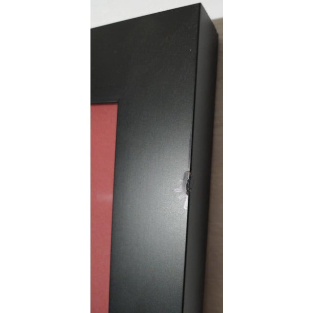 The abstract expressionist quadriptych by J. Barlow is composed of four hard edge geometric paintings, each sharing a...