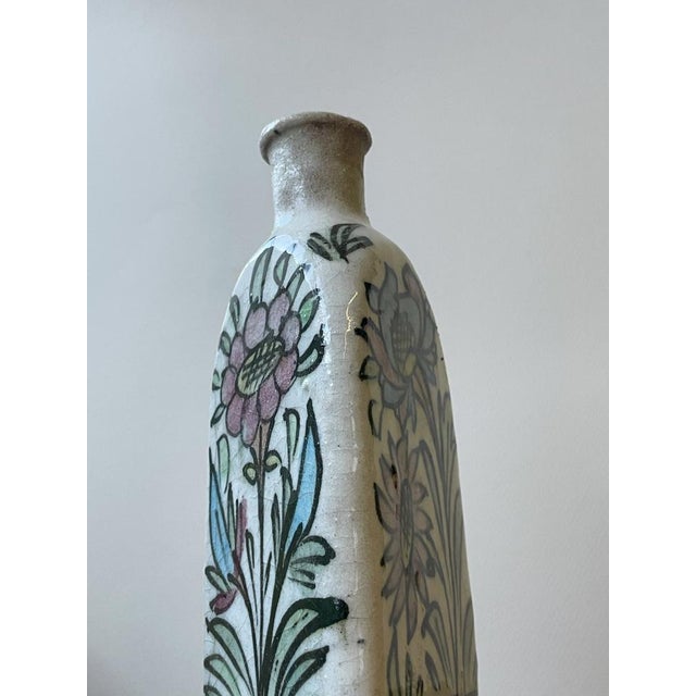 White Triangular Qajar Vase, Set of 2 For Sale - Image 11 of 12