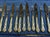 Mappin and Webb Russell pattern 12-piece silver-plated fruit knife and fork set - Knives L=19cm, Forks L=16.5cm This piece...