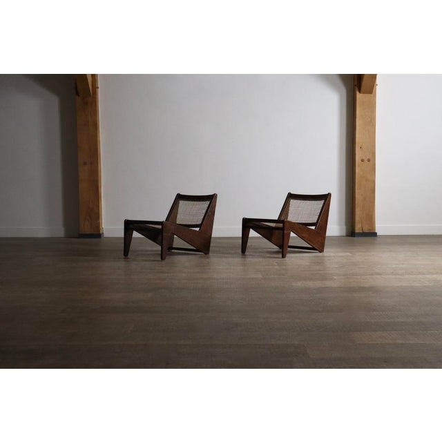 PJ-SI-59 Kangaroo Chairs from Pierre Jeanneret, India, 1955, Set of 2 For Sale - Image 12 of 18