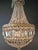 1930s Antique French Empire Crystal Basket Chandelier Brass and Cut Crystal Closed For Sale - Image 5 of 9
