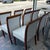 Wood Late 20th Century Set of 8 Art Deco Polished Wood Leather Dining Chairs For Sale - Image 7 of 12