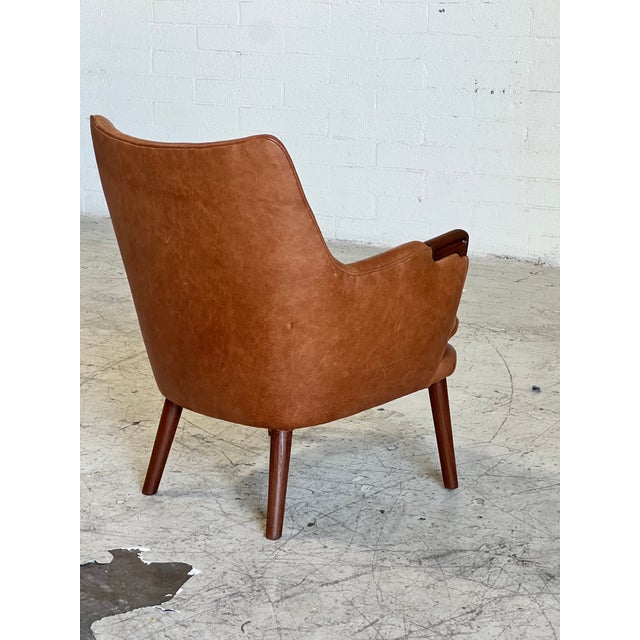 Mid-Century Modern Newly Upholstered Mid Century Modern Hans Wegner Ap-20 Baby Bear Chair For Sale - Image 3 of 6