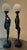 Art Deco Style, Nude Women Matching Black Tall Lamps - a Pair For Sale - Image 4 of 9
