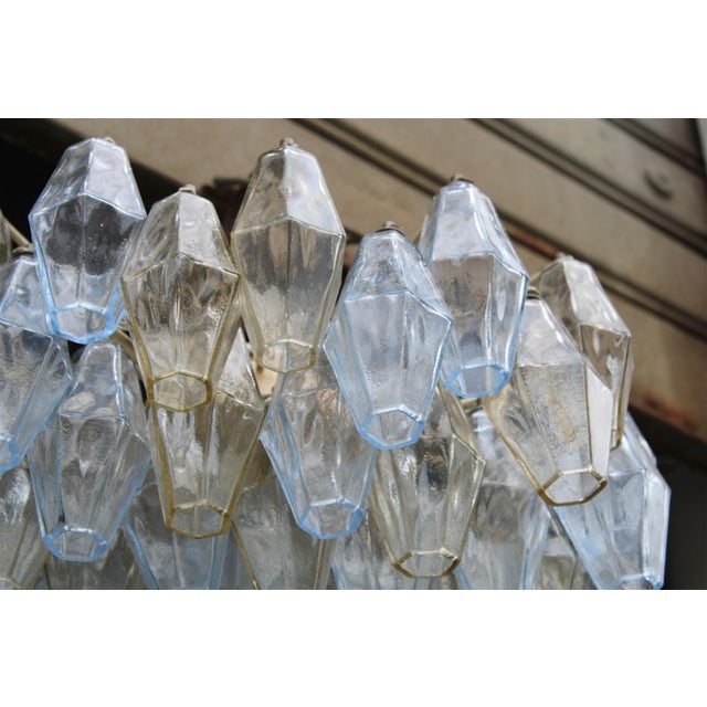 Chandelier by Carlo Scarpa for Venini Poliedro, 1950s For Sale - Image 9 of 12