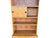Chestnut Restored 1960s Danish Modern Bookcase Cabinet With Carved Pulls & Sliding Doors For Sale - Image 8 of 17