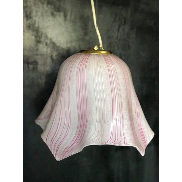 Vintage Murano Pendant Light For Sale In Los Angeles - Image 6 of 6