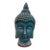 Blue Crackle Glaze Pottery Thai Buddha Sculpture For Sale