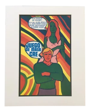 1970s "Juego De Massacre" Film Poster Print