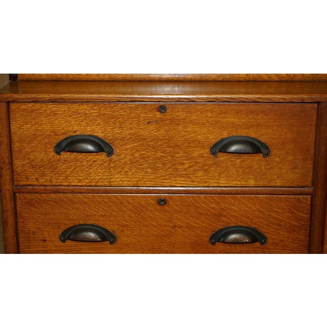 Wood Haberdashery Filing Bookcase from Globe Wernicke For Sale - Image 7 of 18