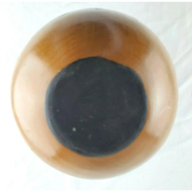 Vintage Peruvian Pottery Vase With Fish For Sale - Image 4 of 5