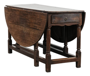 Antique English Oak Gateleg Table, 18th Century