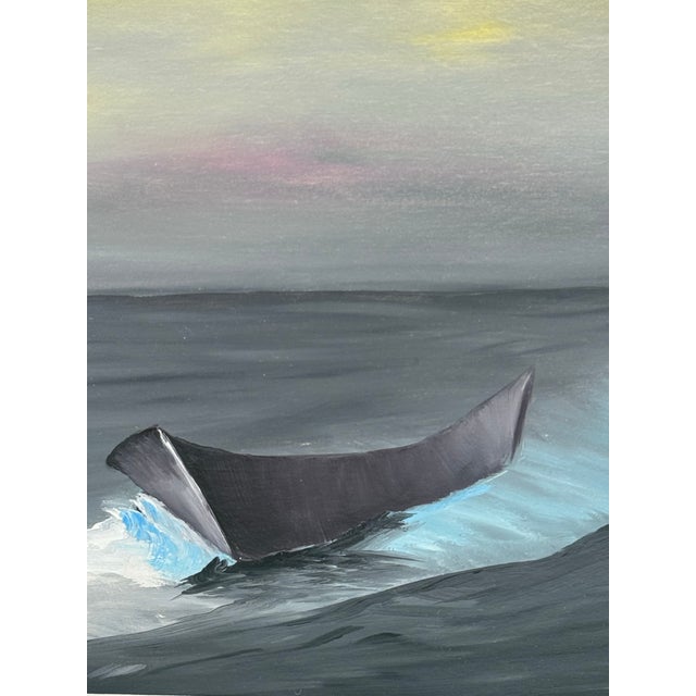 Early 21st Century Contemporary Framed Oil on Board Seascape “Solidarity Boat” Artist Signed Ecuador For Sale - Image 5 of 12