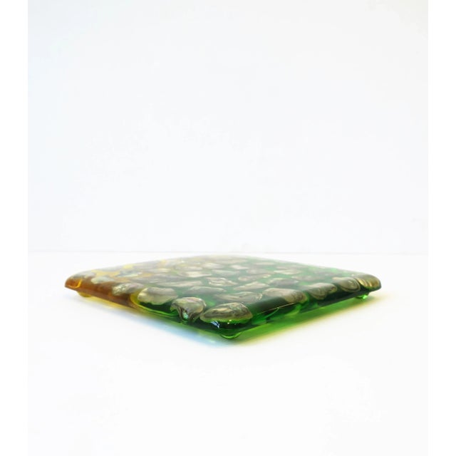 Abalone Seashell and Acrylic Kitchen Table Trivet For Sale - Image 9 of 13