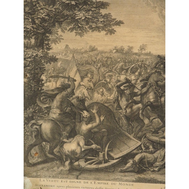 Pair of 18th Century French Lithographs, Battle Scenes With Alexander the Great For Sale - Image 16 of 18