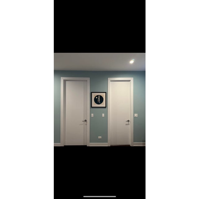 Vintage 1963 serigraph entitled, "Moon and Girl." Signed John F. Baloni, numbered 9/40. Custom matted and framed behind...