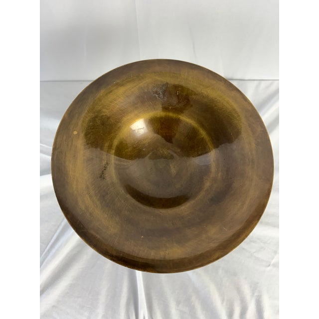 Mid 20th Century Pair of Bronze Neoclassical Fluted Tazzas - Mid Century For Sale - Image 5 of 10