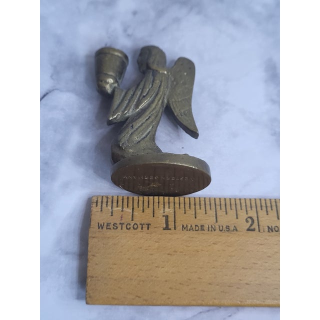 Mid Century Brass Kneeling Angel Miniature Candle Holder For Sale - Image 14 of 14