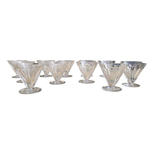 Crystal Wine Glasses from Baccarat, 1920s, Set of 12 For Sale