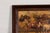Vintage Inlaid Wood Framed Painting Depicting Four Horses in a Landscape For Sale In New York - Image 6 of 12