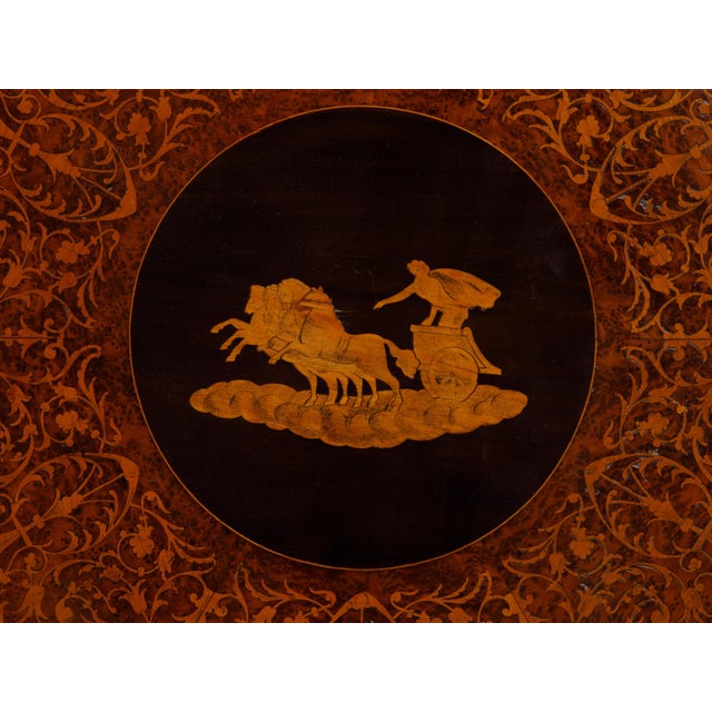 Pair of Italian Sorrento 19th Century Side Tables with Mythological Marquetry For Sale In Atlanta - Image 6 of 12