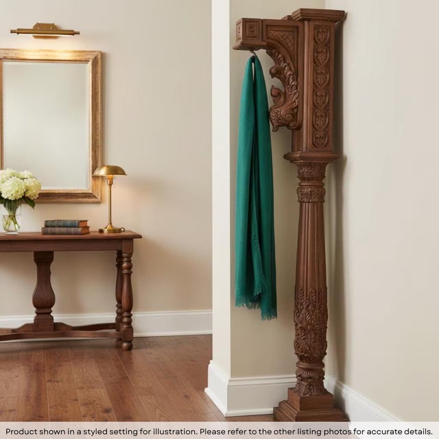 Dimensions: 7" W x 15" D x 55.5" H Features: • Elegant finish and timeless style • One-of-a-kind piece • Sustainably...