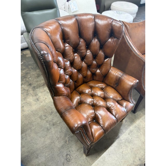New from showroom. MSRP as shown approx $7,000. Whittemore Sherrill Louis 1683 wing chair, identified as model 1683-01....