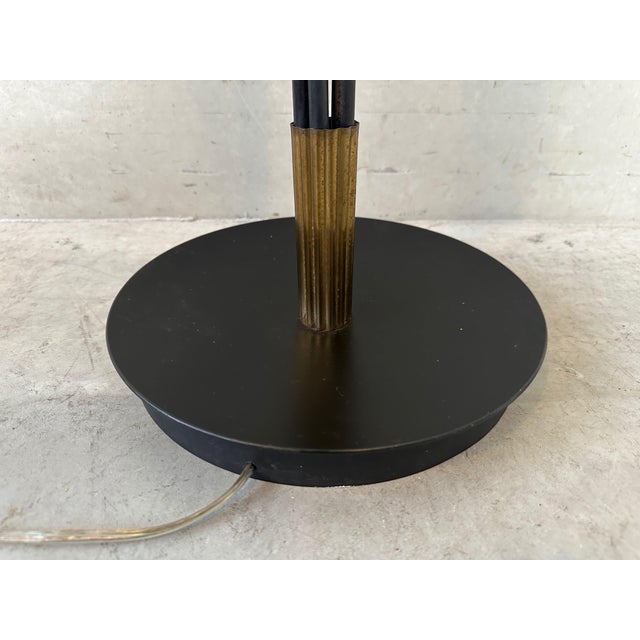 1950s Vintage Floor Lamp in Glass and Metal, 1950s For Sale - Image 5 of 9