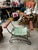1970s Industrial Green Metal Vanity Stool For Sale In Atlanta - Image 6 of 6