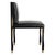 "Candice" Chair With Stainless Steel, Bronze Details and Woven Leather For Sale - Image 10 of 13