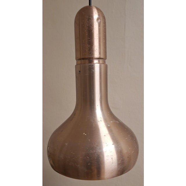 Copper Vintage German Ceiling Lamp with Copper-Colored Aluminum Shade by Staff, 1980s For Sale - Image 8 of 9