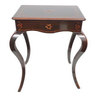 Antique Northern Italian Table on Sabre Legs For Sale