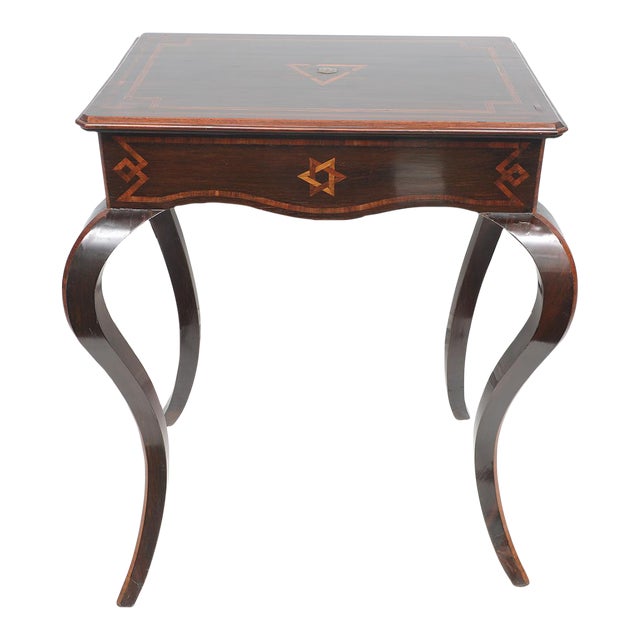 Antique Northern Italian Table on Sabre Legs For Sale