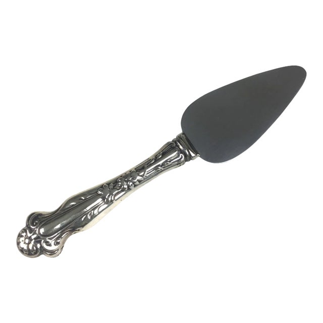 1980s R Sterling Cheese Serving Knife For Sale