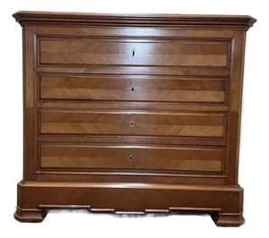 Louis Philippe Walnut Chest of Drawers