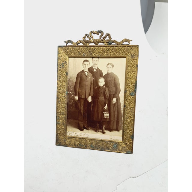 Bronze and Glass Rococo Frame, France, 1890s For Sale - Image 12 of 17