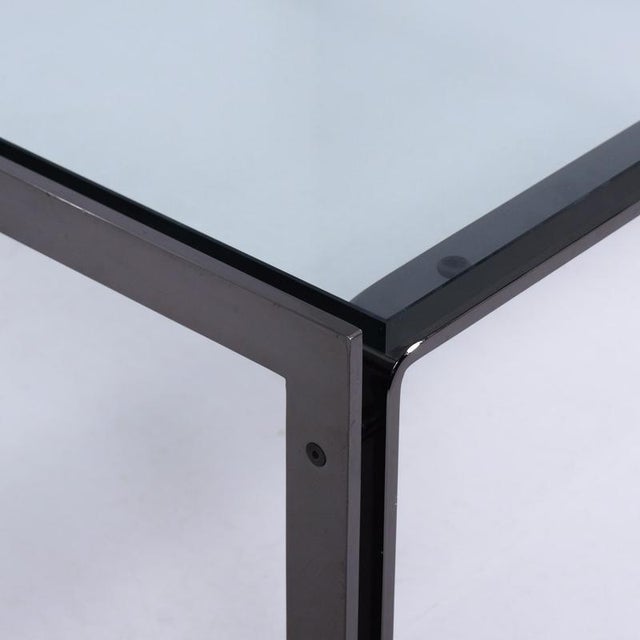 Black M1 Coffee Table in Bronze-Coloured Stainless Steel from Metaform, 1980s For Sale - Image 8 of 12