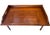 Antique English Mahogany Reading Breakfast Table with Gallery Sides Pierced Grip Handles and Turned Legs For Sale - Image 5 of 17