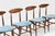 Vintage Mid century Italian dining room chairs 1960s set of 4 Set of 4 Mid Century Italian dining room chairs from the...