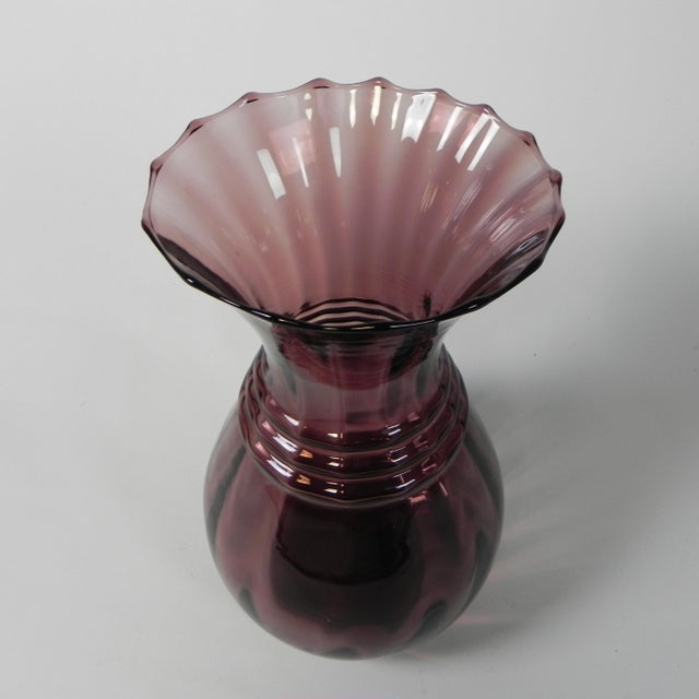 Vintage Art Deco Purple Vase, 1930s For Sale - Image 4 of 11