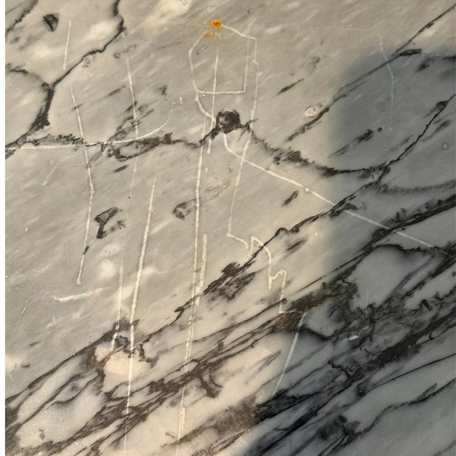 Early 20th Century Italian Rococo Style Shaped Grey Marble-Top Console Table For Sale - Image 15 of 17