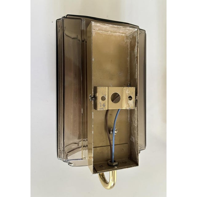 Mid-Century Modern Vintage Glass Sconces from Limburg, 1970s, Set of 2 For Sale - Image 3 of 15