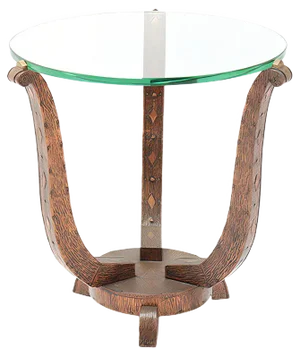 French Art Deco Patinated & Hammered Copper Gueridon Table, 1930s