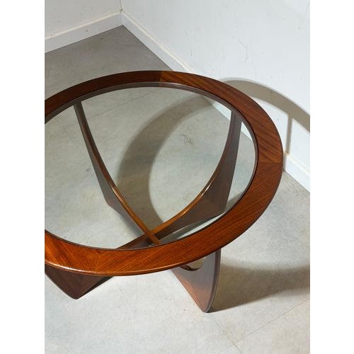 Mid-Century Modern Round Astro Coffee Table in Teak and Glass from G-Plan For Sale - Image 6 of 7