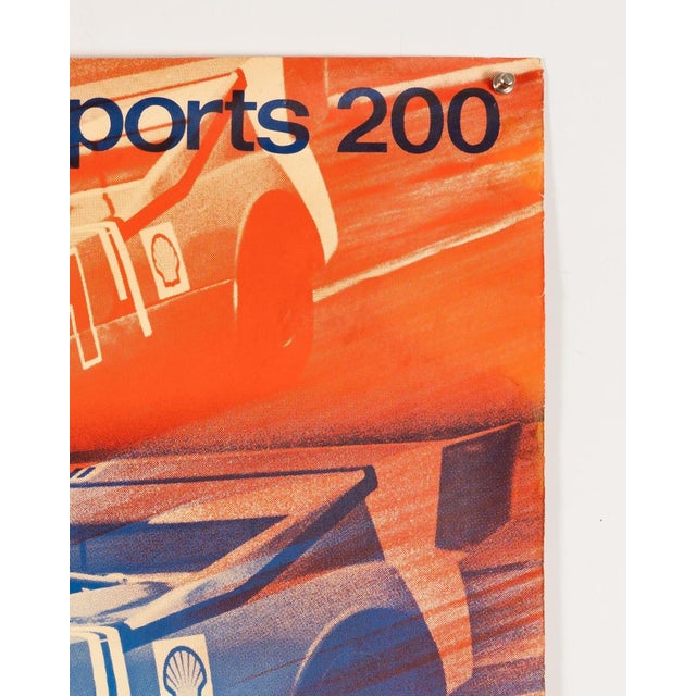 Paper Vintage Original Porsche Poster by Atelier Strenger, 1972 For Sale - Image 7 of 9