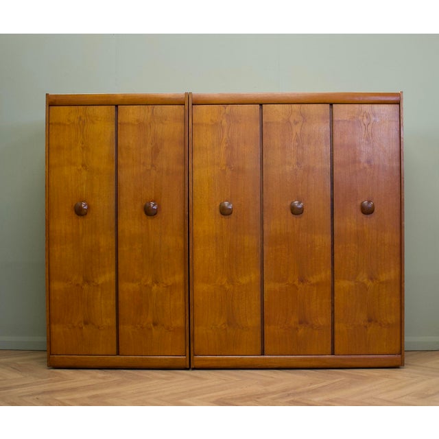 Brown Vintage Teak Wardrobe from Elliots of Newbury, 1960s For Sale - Image 8 of 13