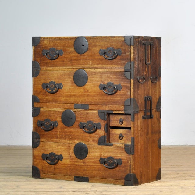 Japanese Tansu Chest of Drawers, 1870s For Sale - Image 14 of 14